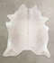 Light Grey X-Large Brazilian Cowhide Rug 6'9