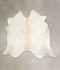 Ivory with Beige X-Large Brazilian Cowhide Rug 6'5