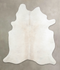 Ivory with Beige X-Large Brazilian Cowhide Rug 7'1