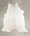 Ivory with Beige X-Large Brazilian Cowhide Rug 7'0