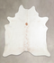 Ivory with Beige XX-Large Brazilian Cowhide Rug 7'10