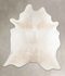 Ivory with Beige XX-Large Brazilian Cowhide Rug 7'7