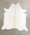 Ivory with Beige X-Large Brazilian Cowhide Rug 7'2