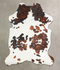 Tricolor X-Large European Cowhide Rug 7'3