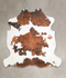 Tricolor X-Large European Cowhide Rug 6'9