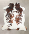 Tricolor X-Large European Cowhide Rug 7'4