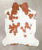 Brown and White X-Large European Cowhide Rug 7'2