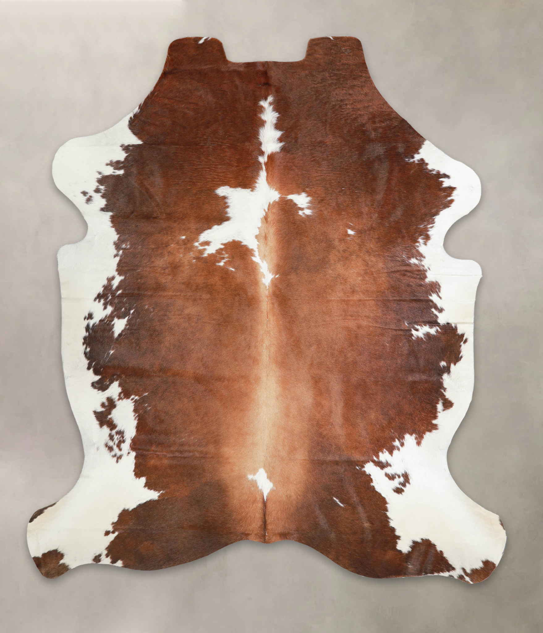 Brown and White Cowhide Rug #A27327