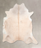 Beige XX-Large Brazilian Cowhide Rug 7'3