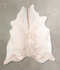 Ivory with Beige XX-Large Brazilian Cowhide Rug 7'4