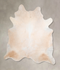 Beige XX-Large Brazilian Cowhide Rug 8'7