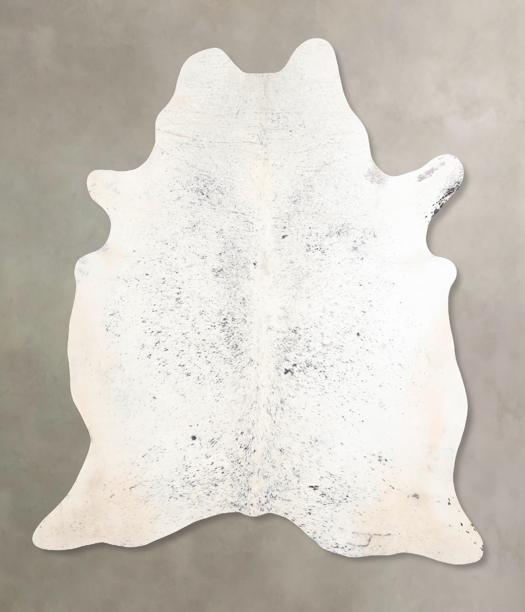 Salt and Pepper Black Cowhide Rug #A30309