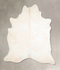 Beige and White XX-Large Brazilian Cowhide Rug 8'6