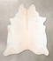 Ivory with Beige XX-Large Brazilian Cowhide Rug 8'5