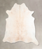 Ivory with Beige X-Large Brazilian Cowhide Rug 7'1