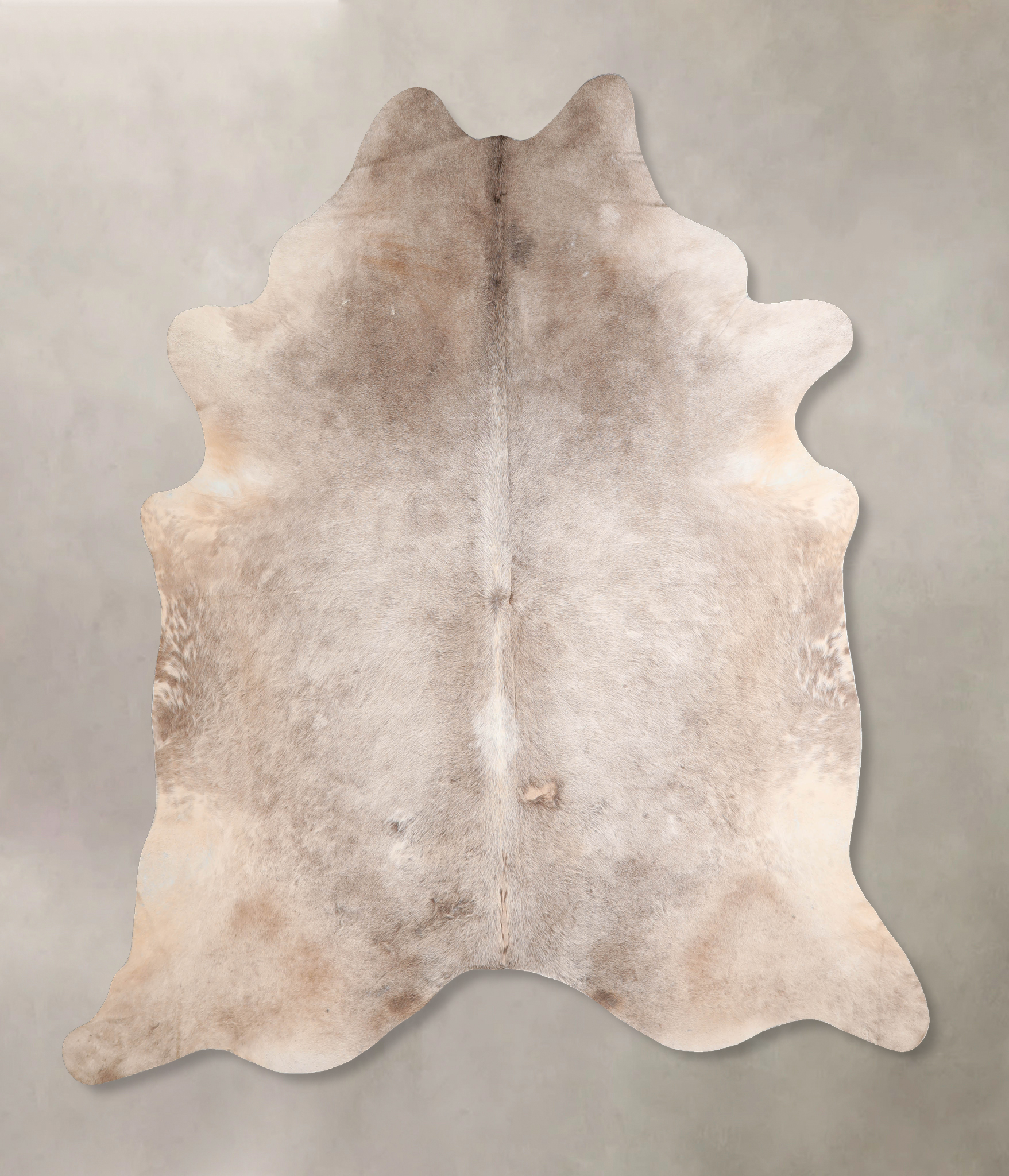 Grey with Beige Cowhide Rug #A30665