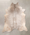 Grey with Beige XX-Large Brazilian Cowhide Rug 8'0