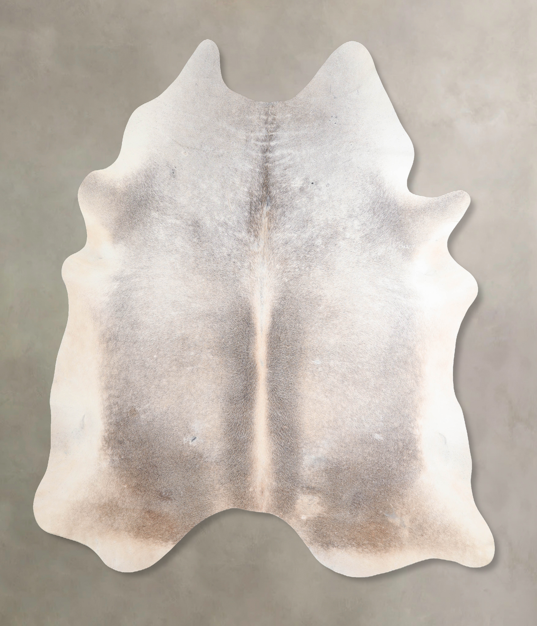 Grey with Beige Cowhide Rug #A31126