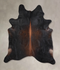 Chocolate XX-Large Brazilian Cowhide Rug 8'0