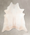 Ivory with Beige XX-Large Brazilian Cowhide Rug 8'7