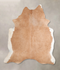 Beige XX-Large Brazilian Cowhide Rug 7'10