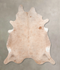 Beige XX-Large Brazilian Cowhide Rug 7'10