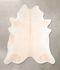 Ivory with Beige XX-Large Brazilian Cowhide Rug 7'9