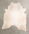 Ivory with Beige XX-Large Brazilian Cowhide Rug 8'8