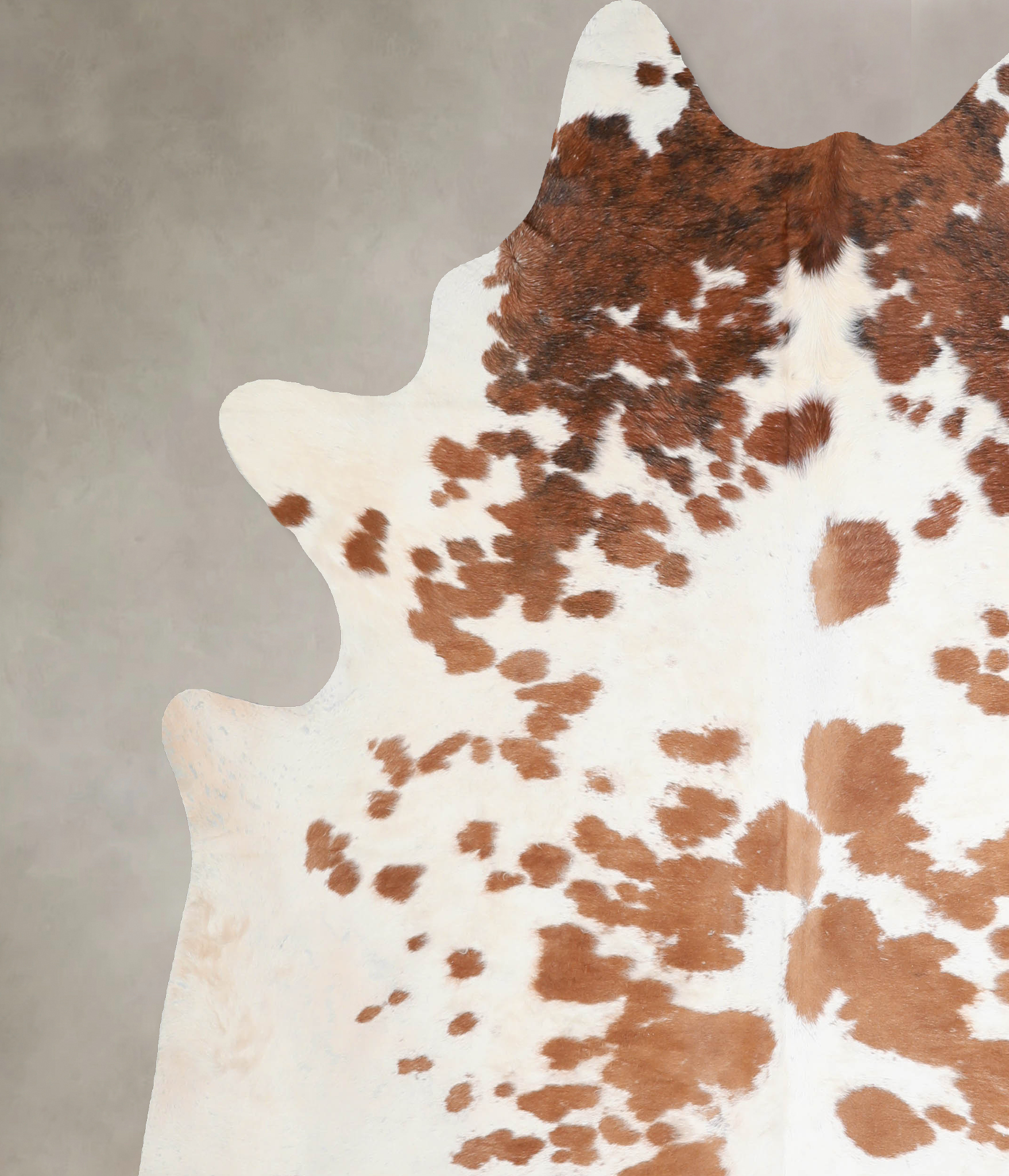 Brown and White Cowhide Rug #A32698