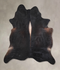 Solid Black XX-Large Brazilian Cowhide Rug 7'11