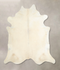 Ivory with Beige XX-Large Brazilian Cowhide Rug 7'1