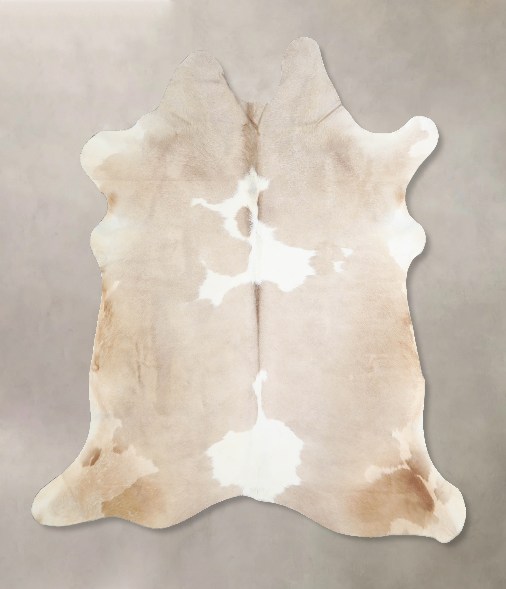 Beige and White Cowhide Rug #A33002