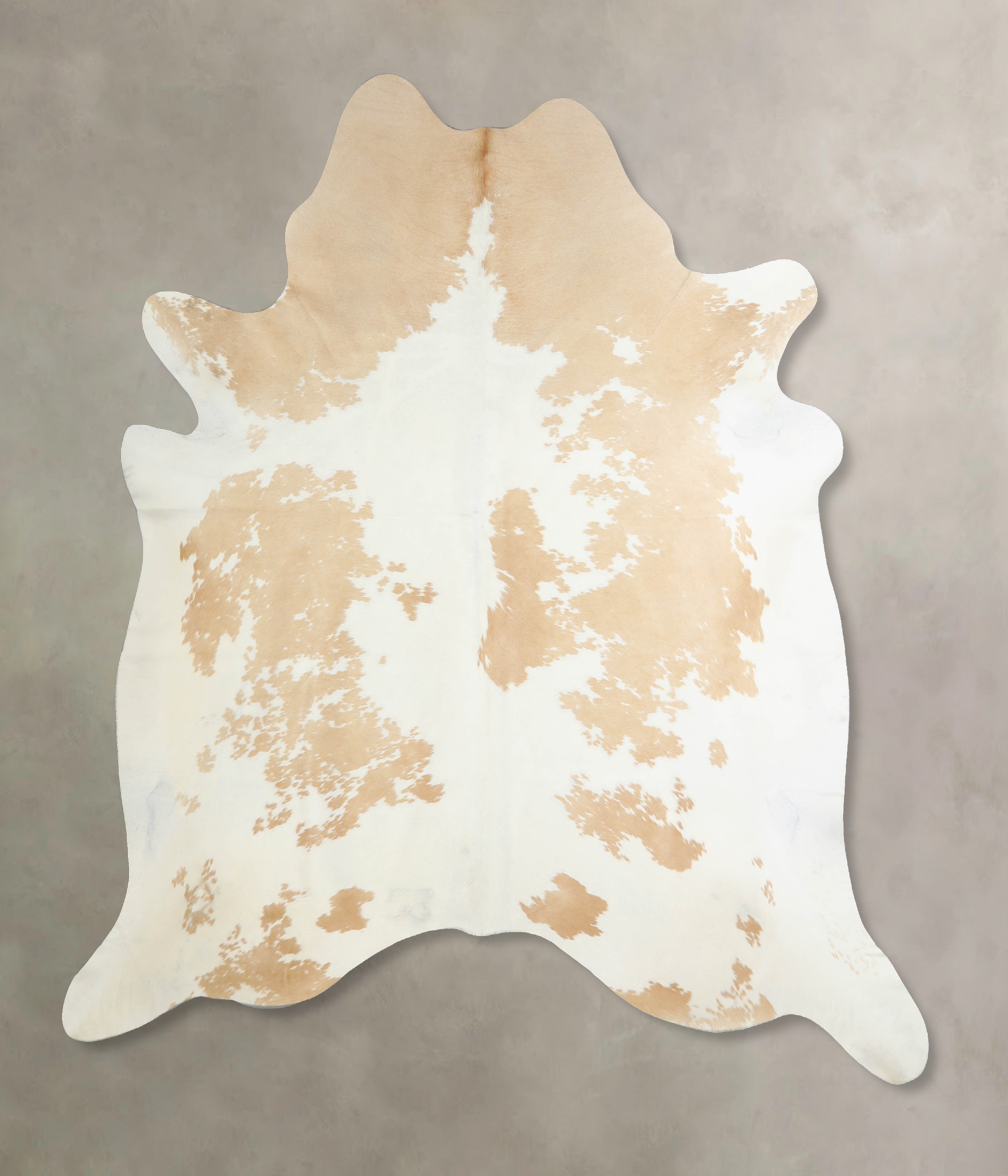 Beige and White Cowhide Rug #A33009