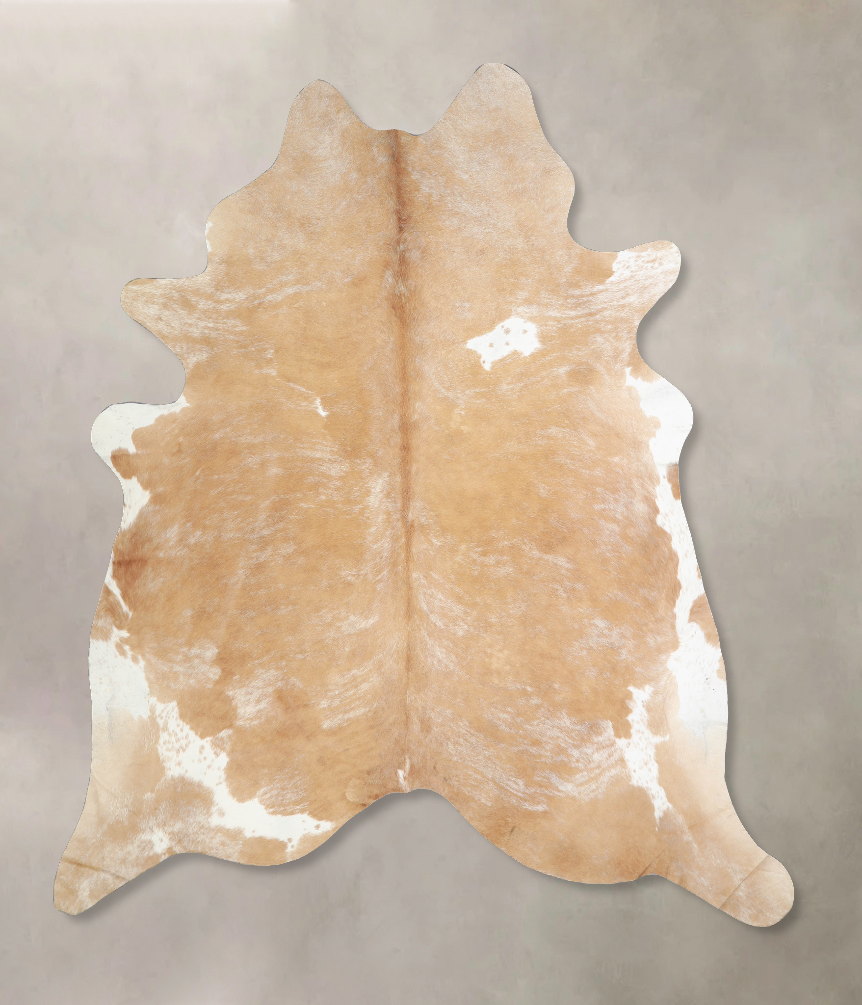 Beige and White Cowhide Rug #A33036