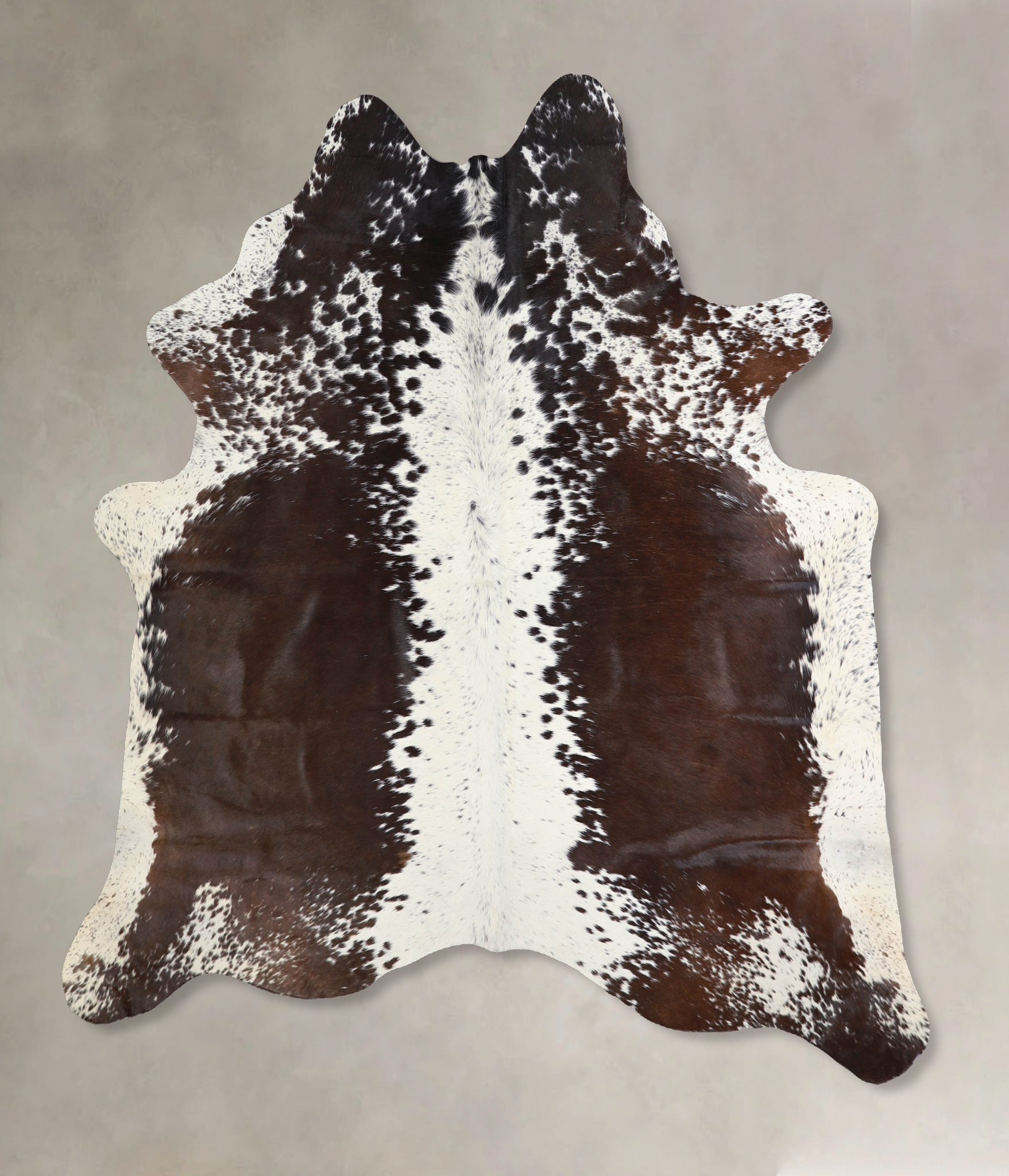 Salt and Pepper Brown Cowhide Rug #A33046