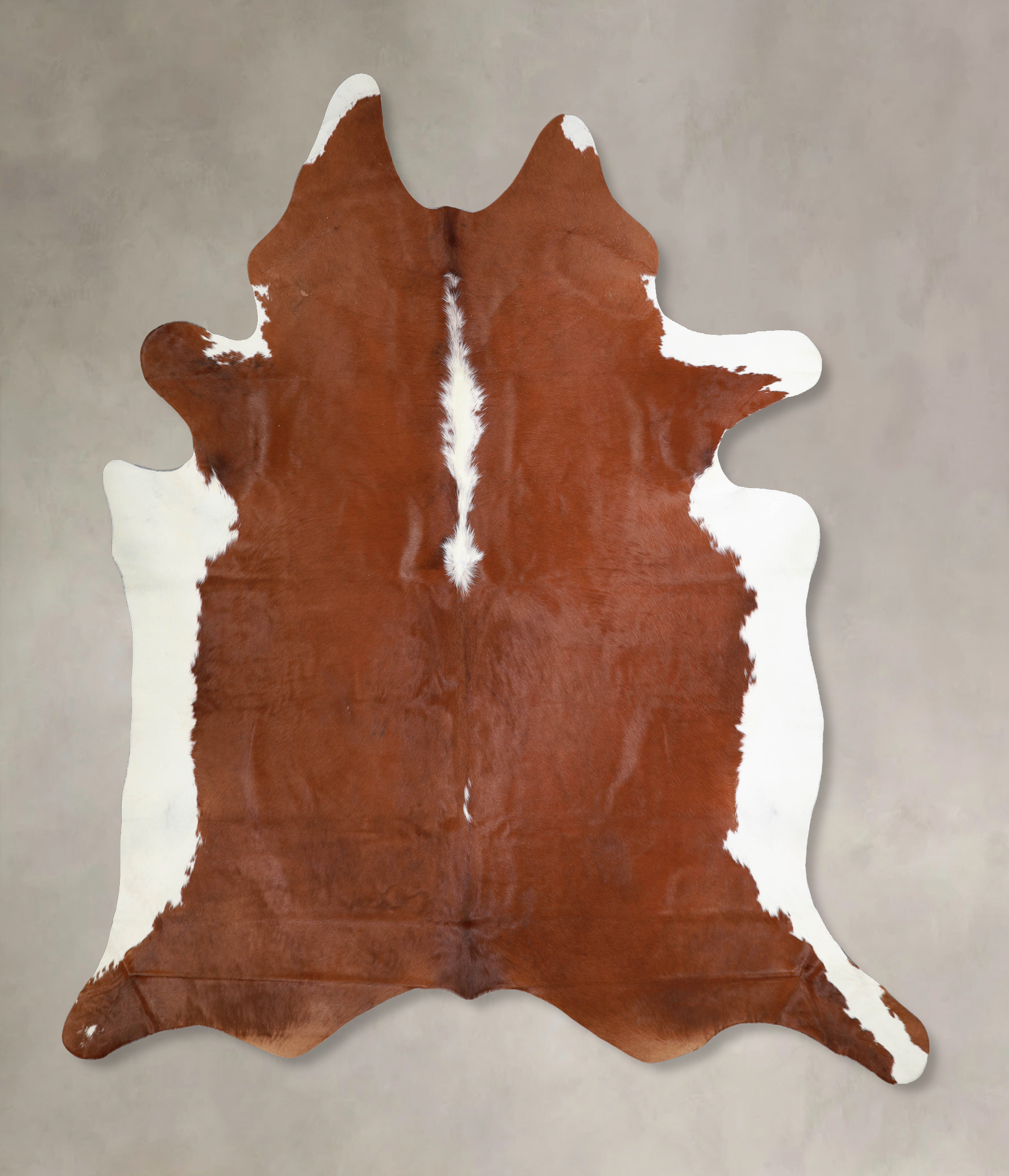 Brown and White Regular Cowhide Rug #A33091