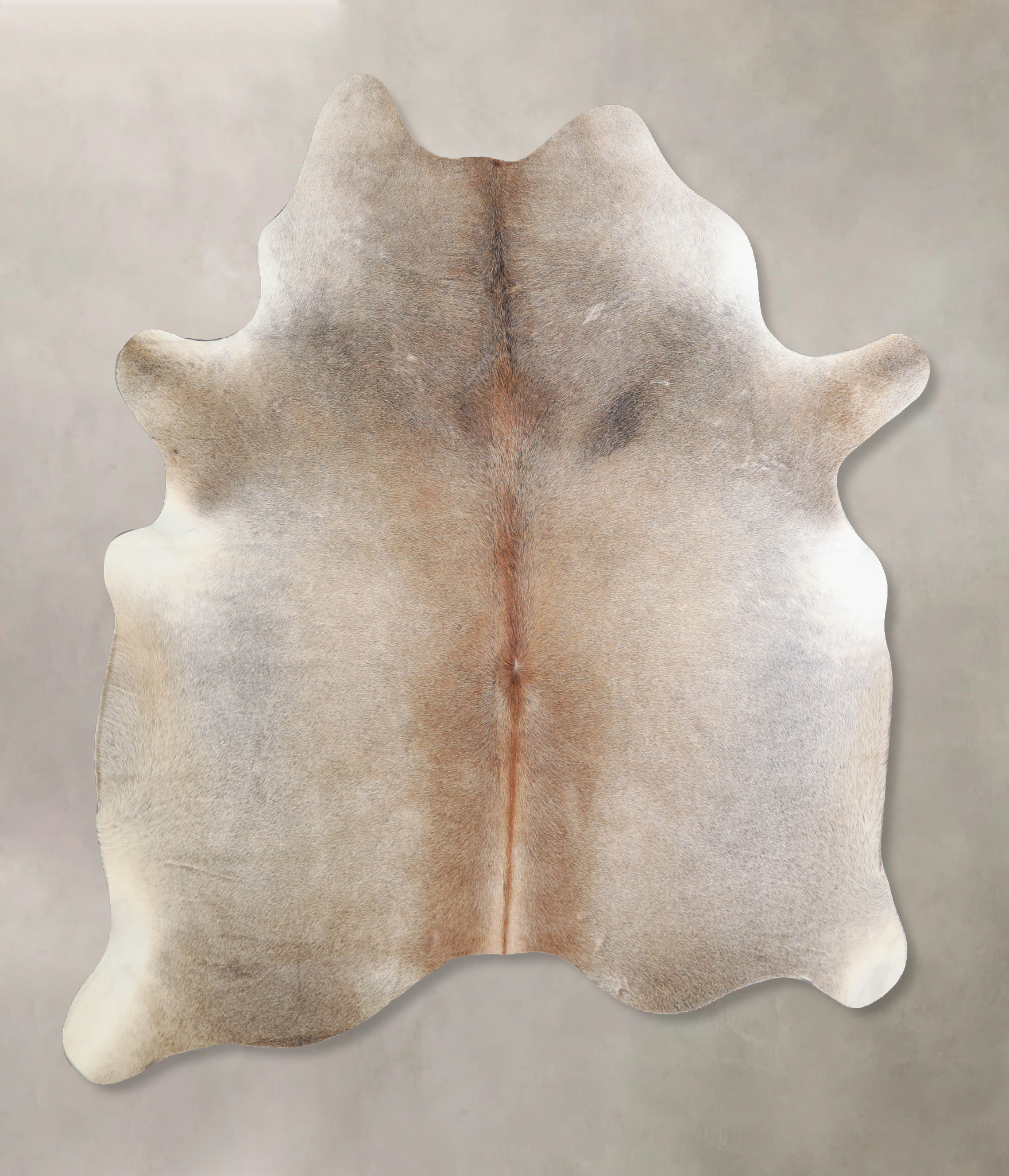 Grey with Beige Cowhide Rug #A33159