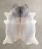 Grey with Beige X-Large Brazilian Cowhide Rug 6'8