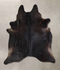 Solid Black XX-Large Brazilian Cowhide Rug 7'9