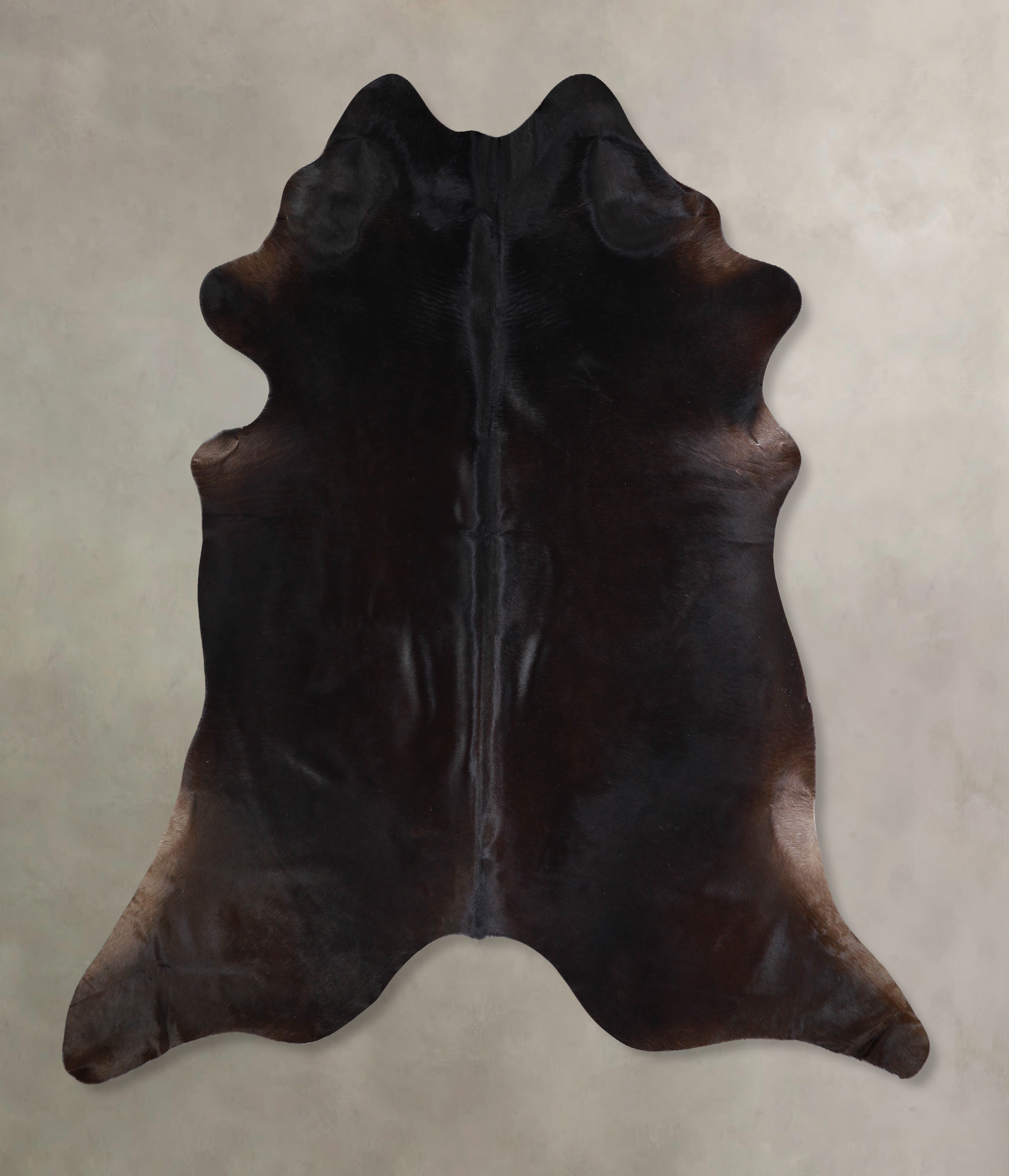 Solid Black Cowhide Rug #A33331