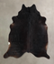 Solid Black XX-Large Brazilian Cowhide Rug 7'6