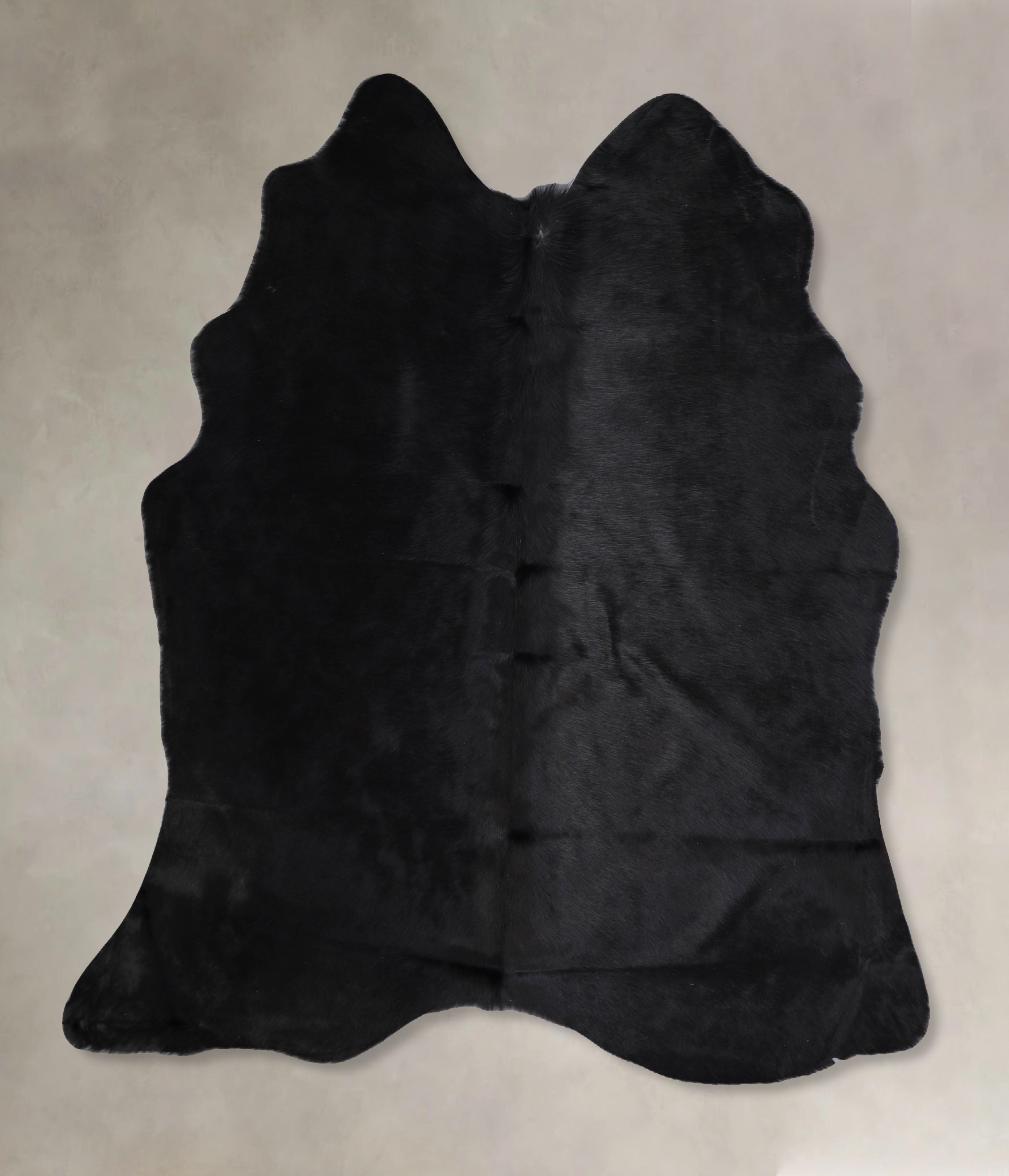 Solid Black Cowhide Rug #A33417