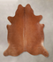 Solid Brown X-Large Brazilian Cowhide Rug 6'9