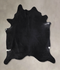 Solid Black XX-Large Brazilian Cowhide Rug 7'7