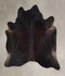 Solid Black XX-Large Brazilian Cowhide Rug 7'8