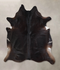 Solid Black XX-Large Brazilian Cowhide Rug 7'5