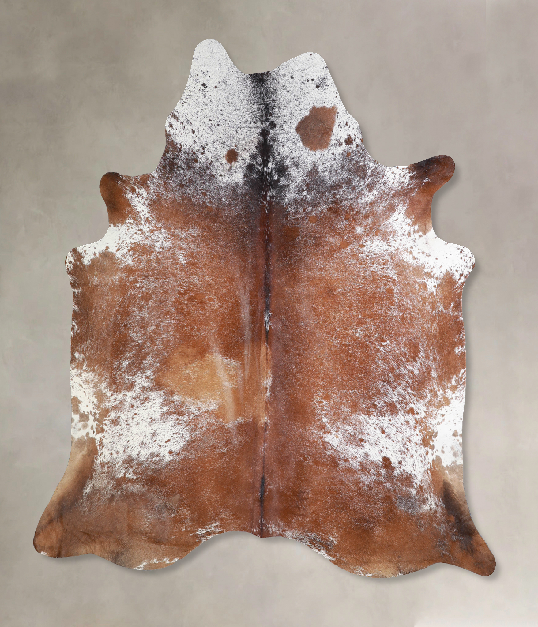 Salt and Pepper Brown Cowhide Rug #A33681