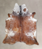 Salt and Pepper Brown X-Large Brazilian Cowhide Rug 7'0