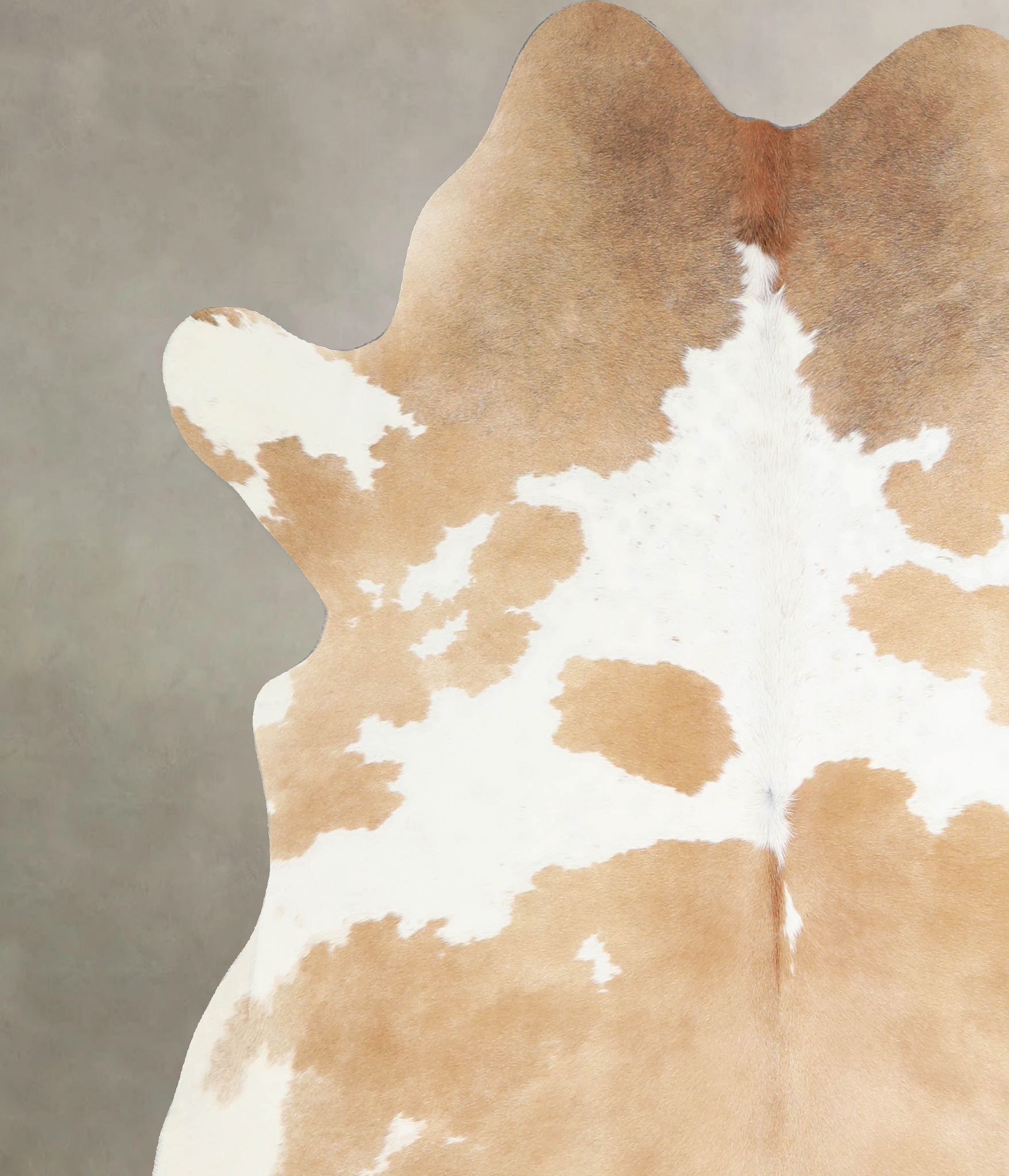 Beige and White Cowhide Rug #A33701