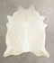 Beige and White X-Large Brazilian Cowhide Rug 7'4